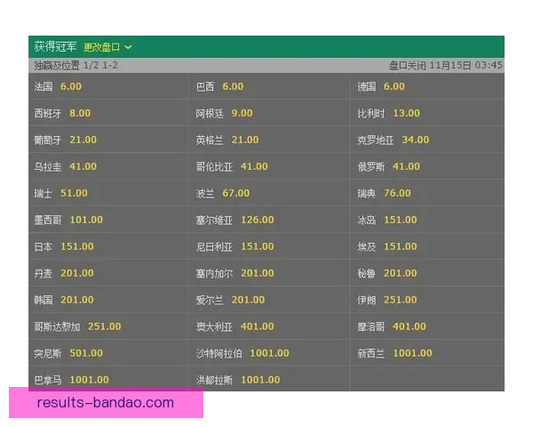 世界杯竞猜赔率深度解析与趋势预测助你精准把握赛果